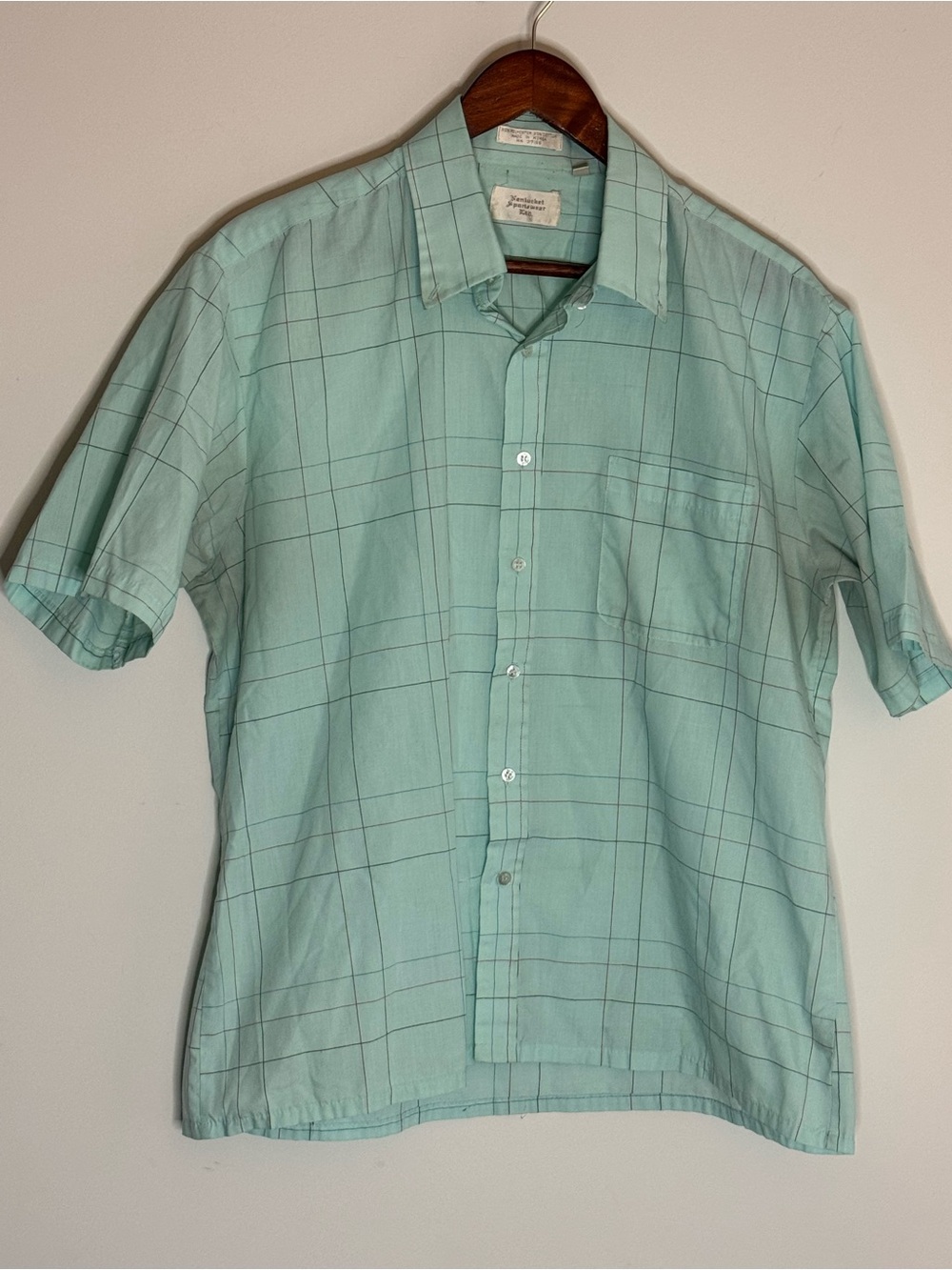 Vintage Nantucket Windowpane Plaid Large